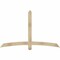 Ekena Millwork Bellingham Rough Sawn Timber Gable Bracket, Douglas Fir, 72"W x 45"H x 4"D x 4"F, 15/12 Pitch GBW072X45X0404BEL00RDF - alternate 1
